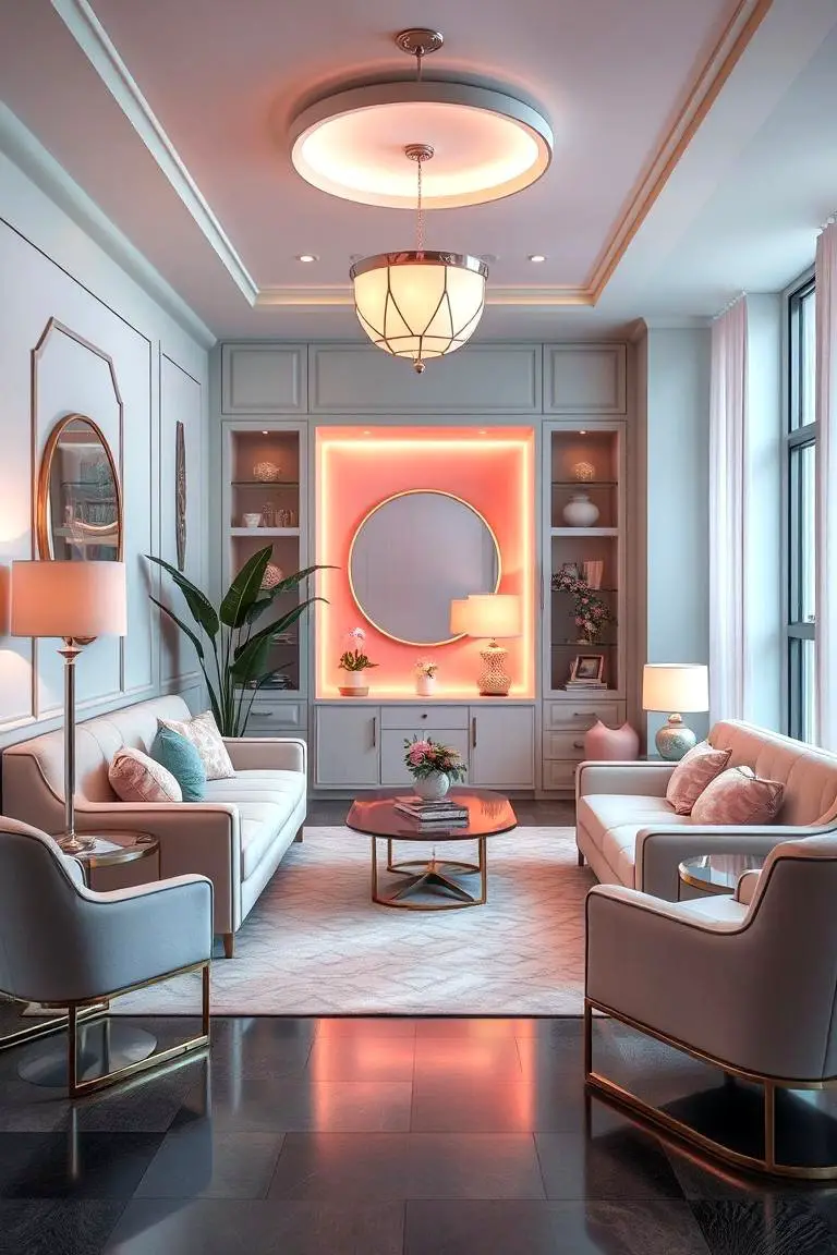 Pastel Art Deco Flair