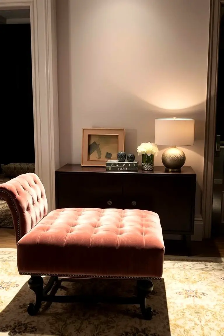 Luxe Velvet Accent Bench