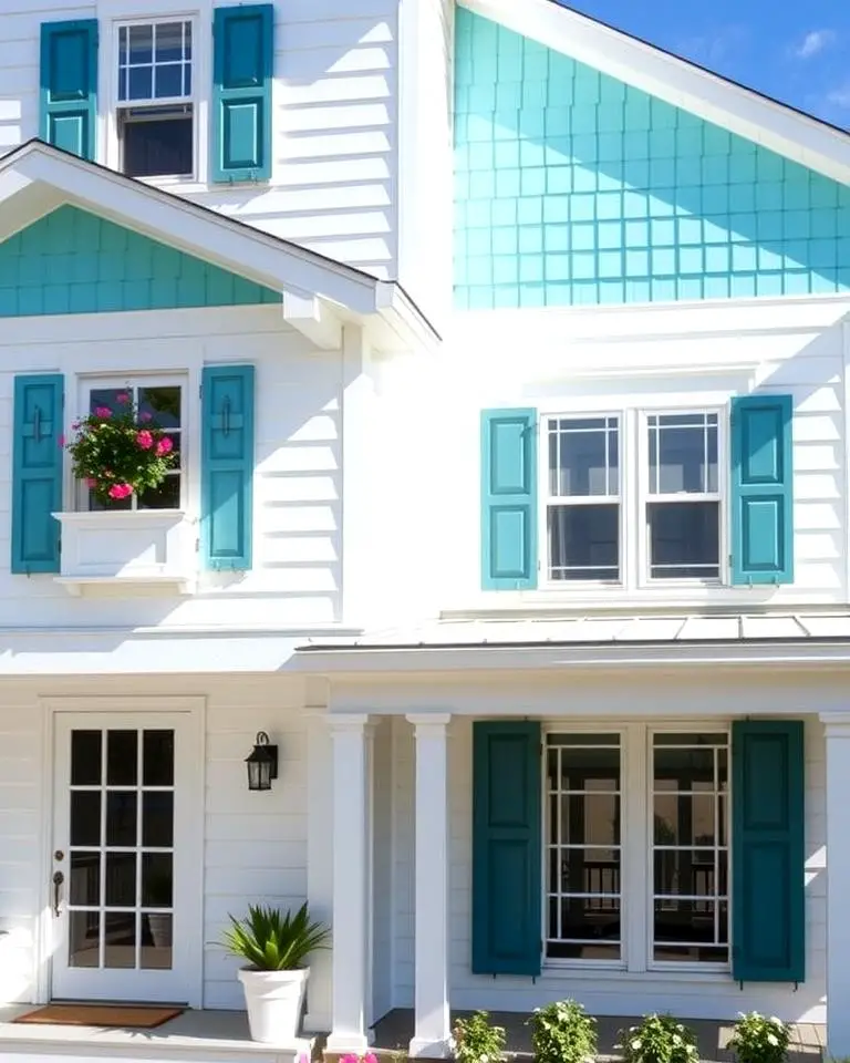 Coastal Cool with Aqua and White