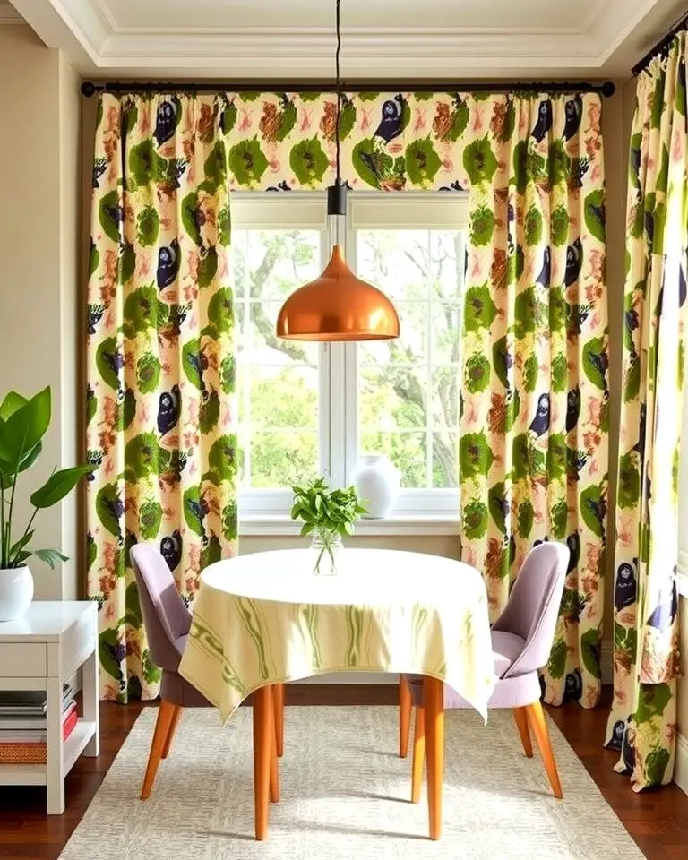 Patterned Curtains for Visual Interest