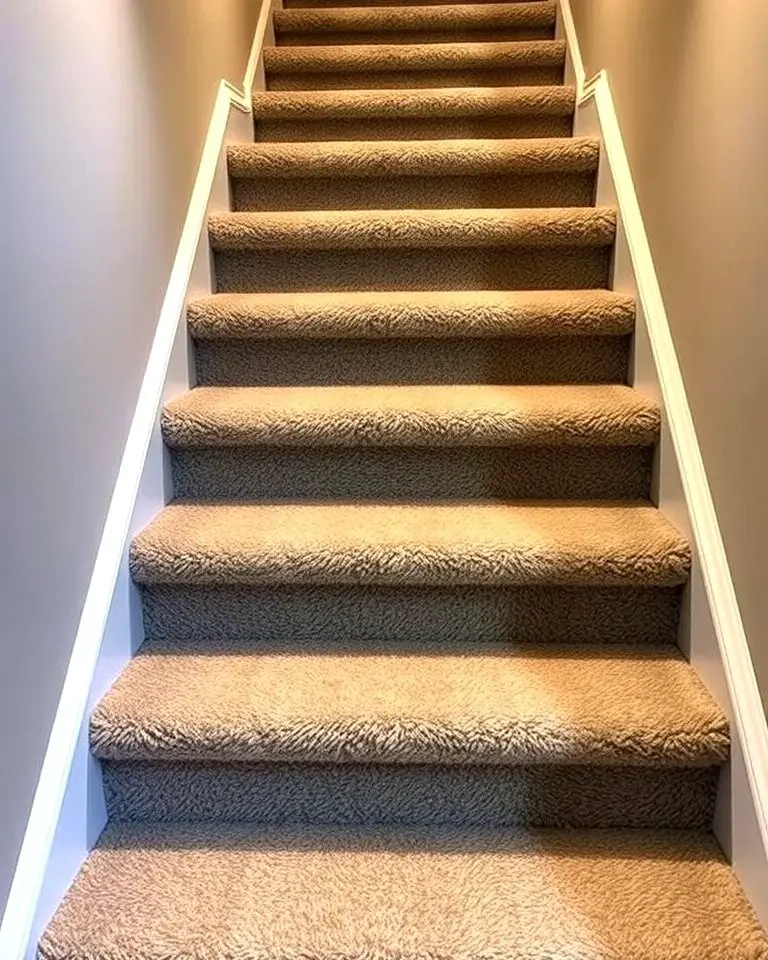 Carpeted Stairs for Comfort
