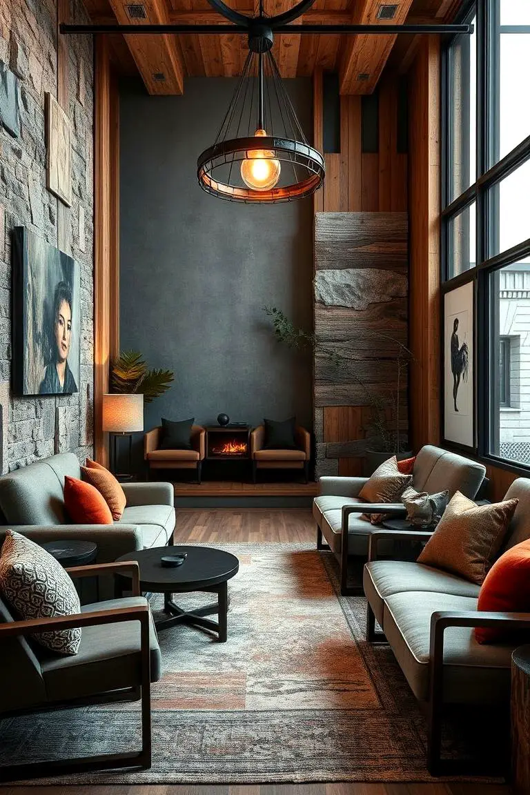 Eclectic Mixed Material Accents