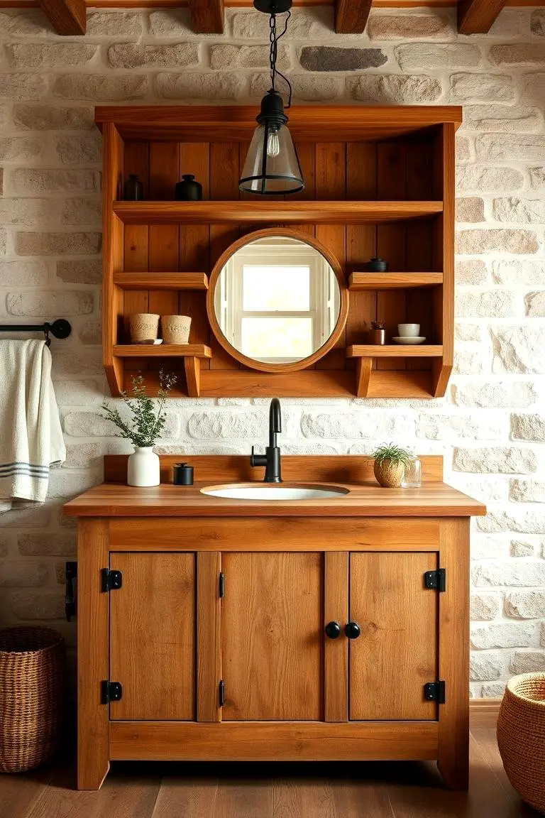 Rustic Wood Vanity