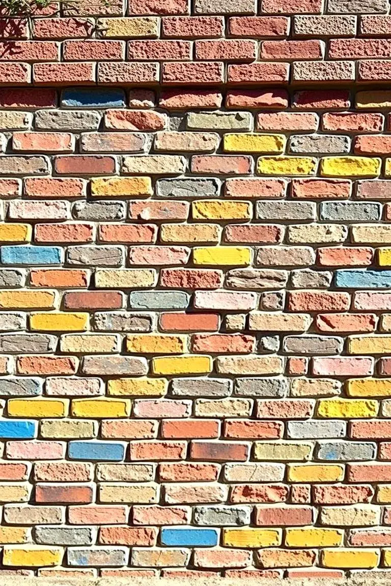 Vibrant Brick Backdrop