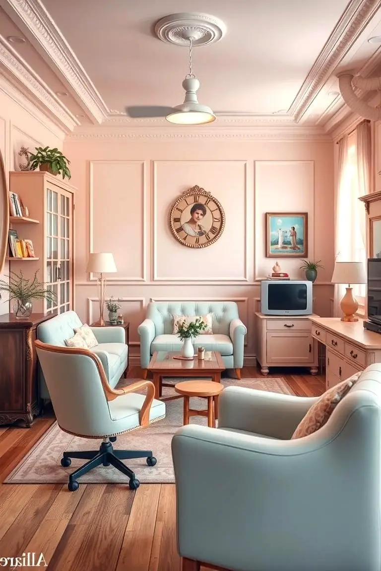 Pastel Vintage Room Style