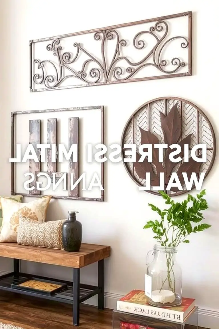 Distressed Metal Wall Hangings