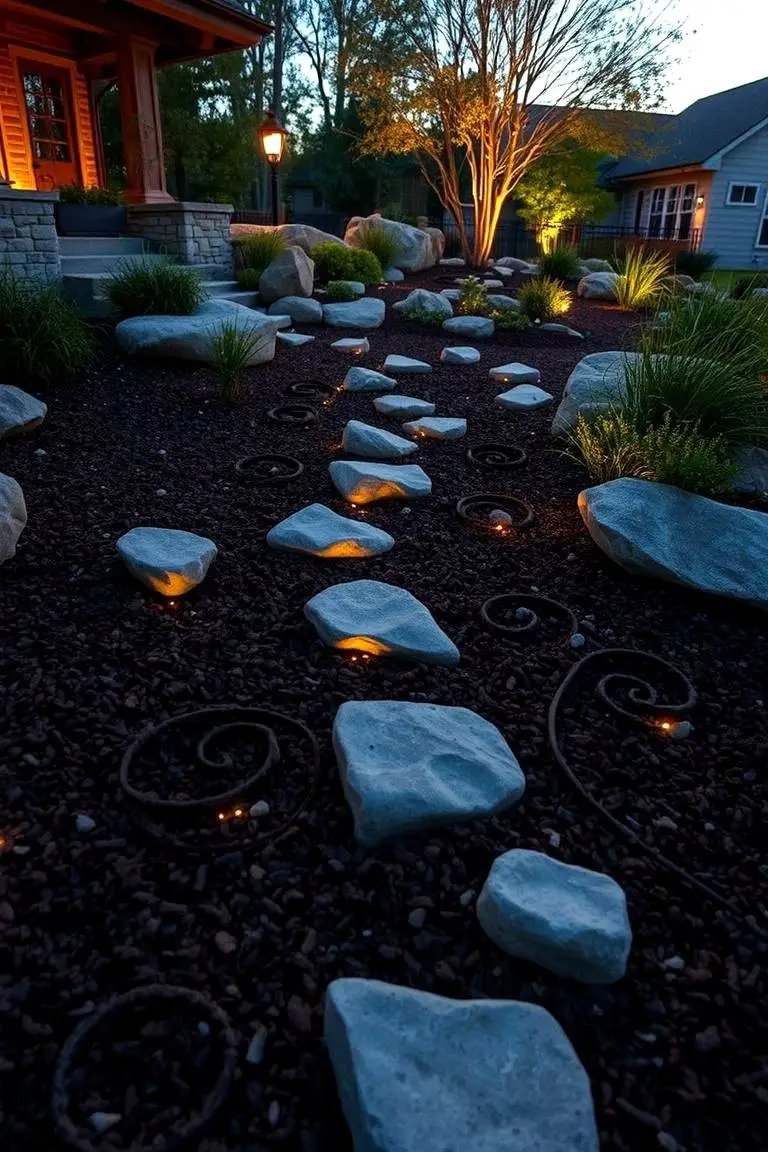Sculptural Mulch Accents
