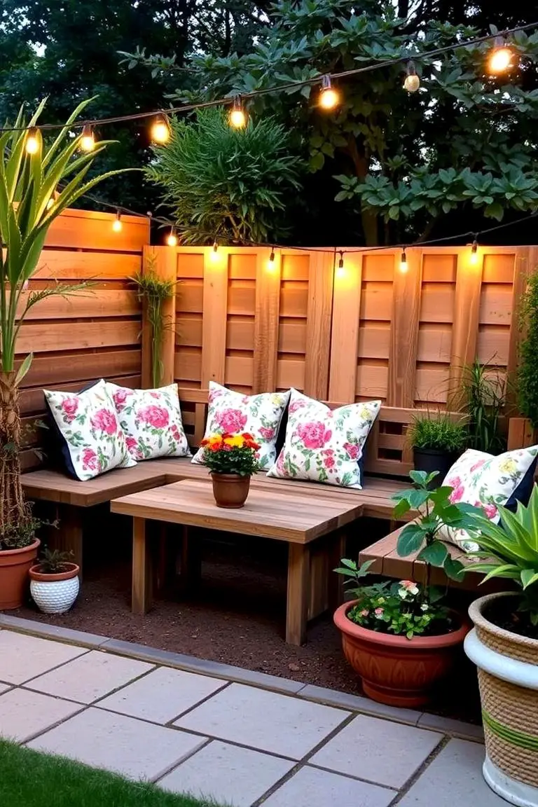 Creative Garden Seating Nook