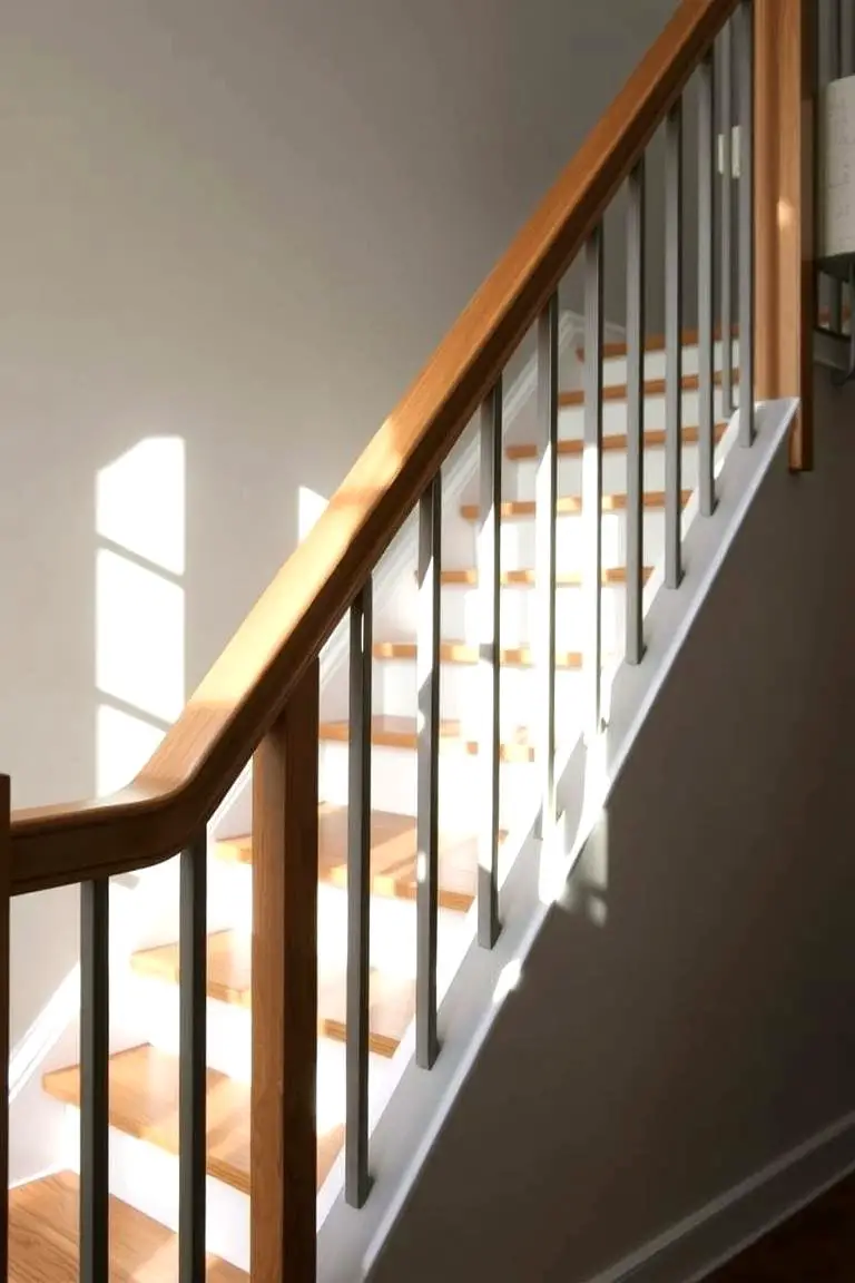 Contemporary Wood Railing