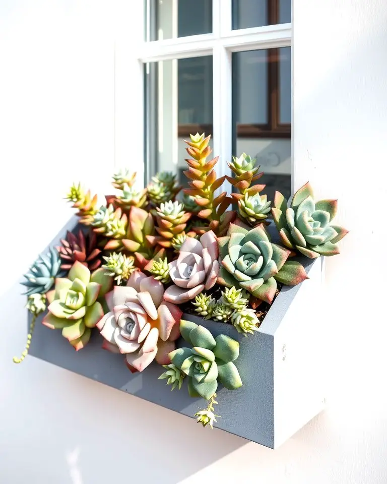 Succulent Window Boxes