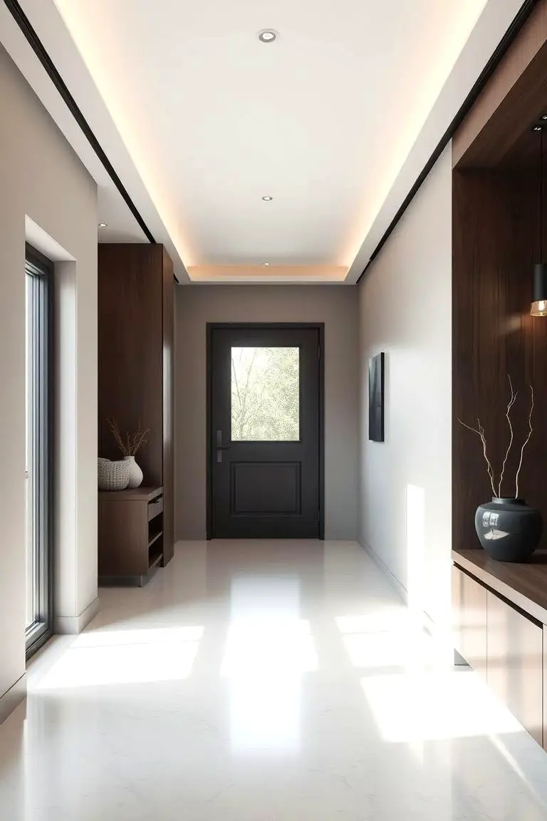 Sleek Minimalist Entryway