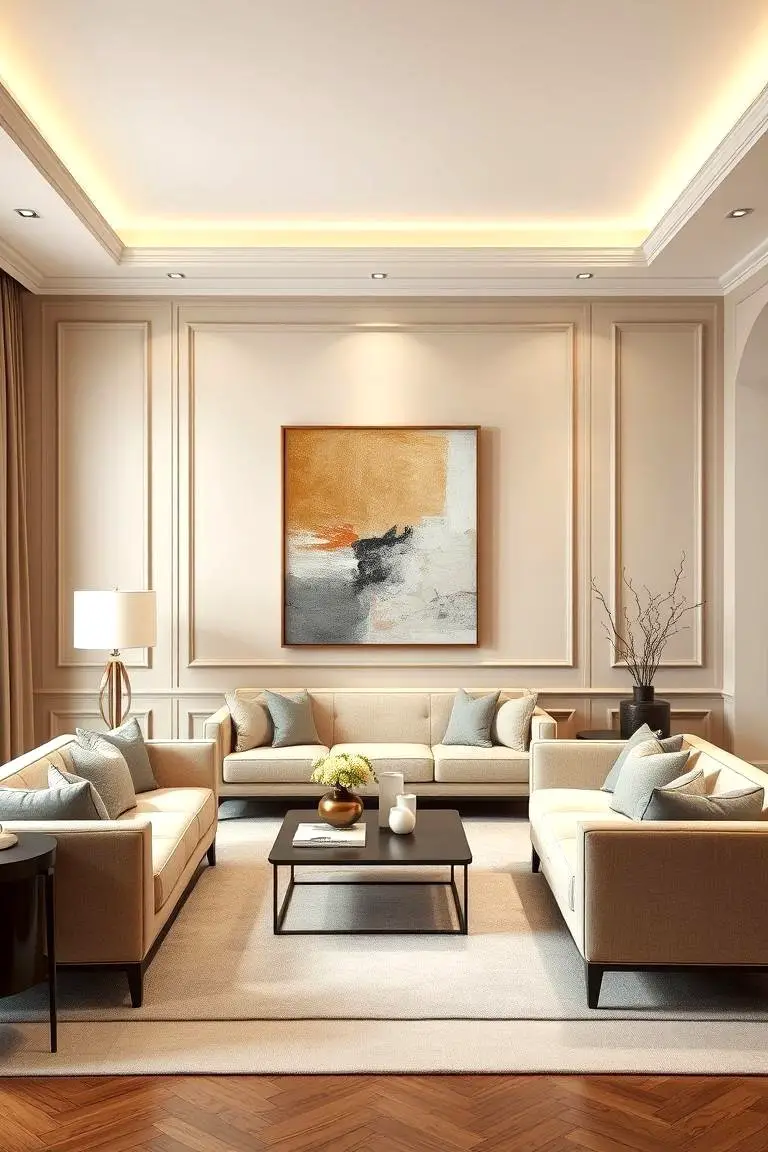 Elegant Beige Accent Walls