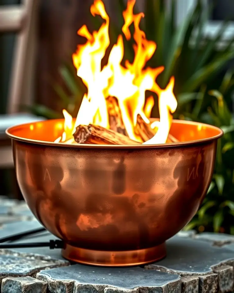 Copper Bowl Fire Pit