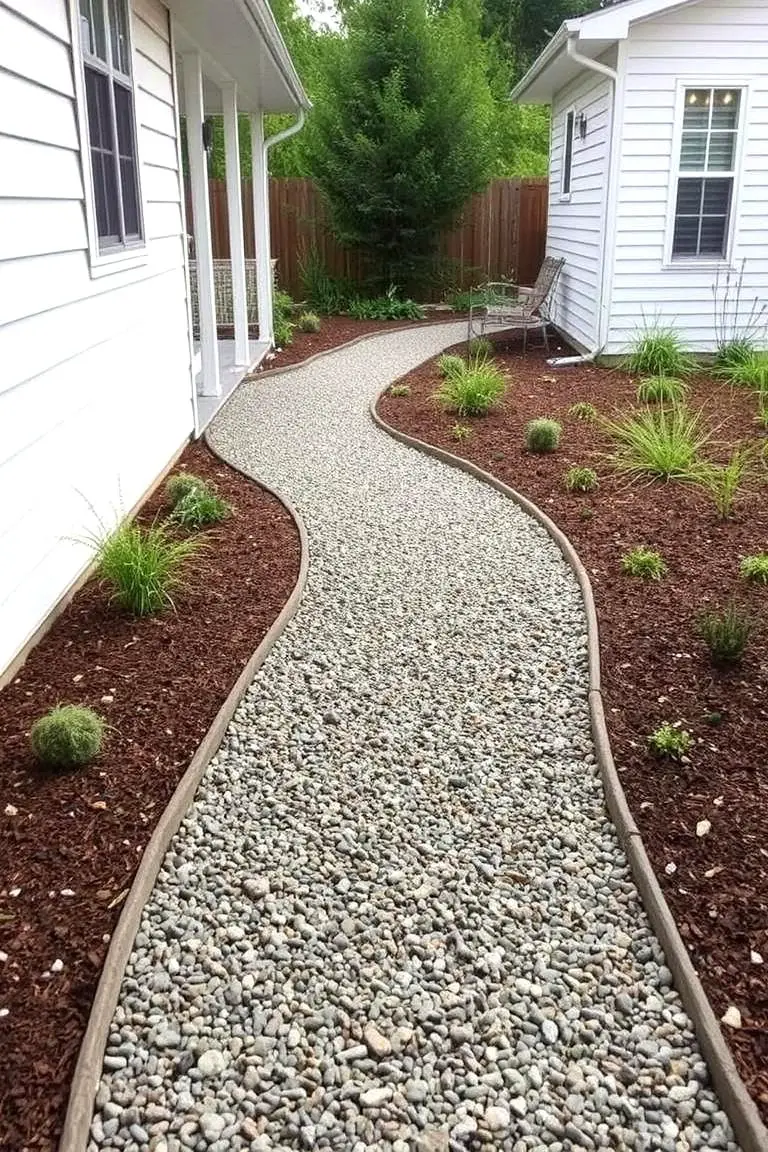 Rustic Gravel Pathway