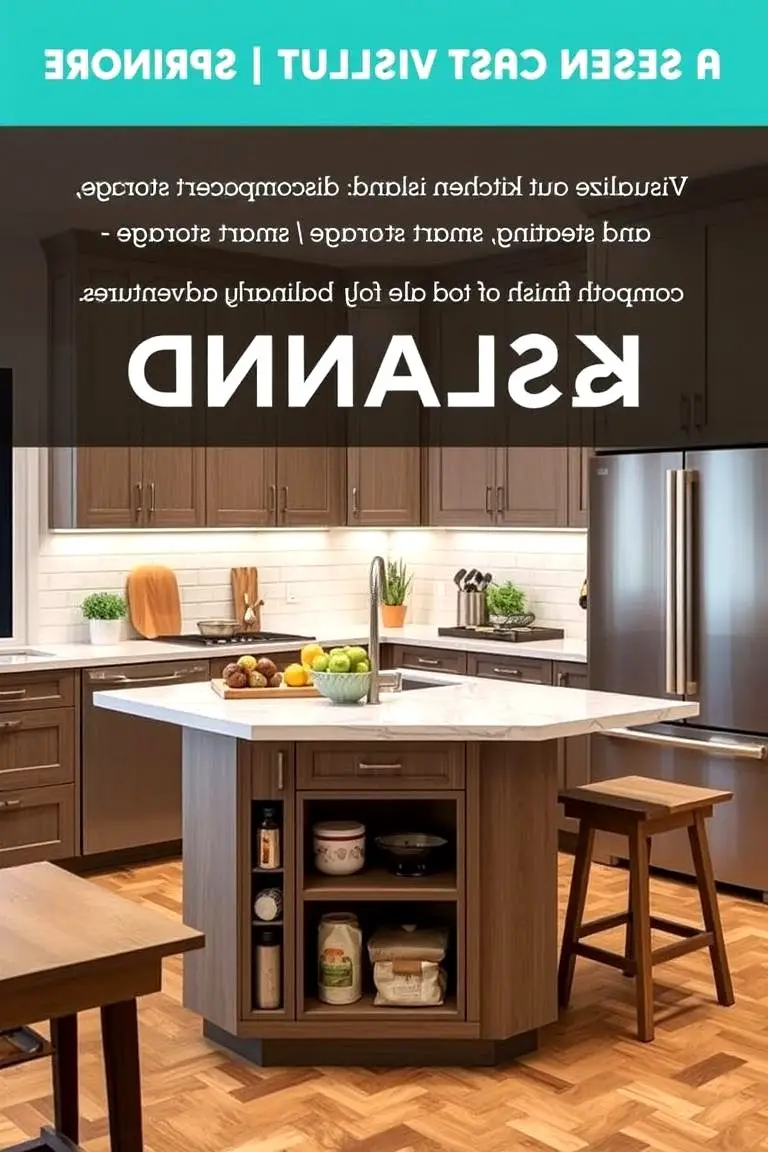 Mini Kitchen Island for Basements