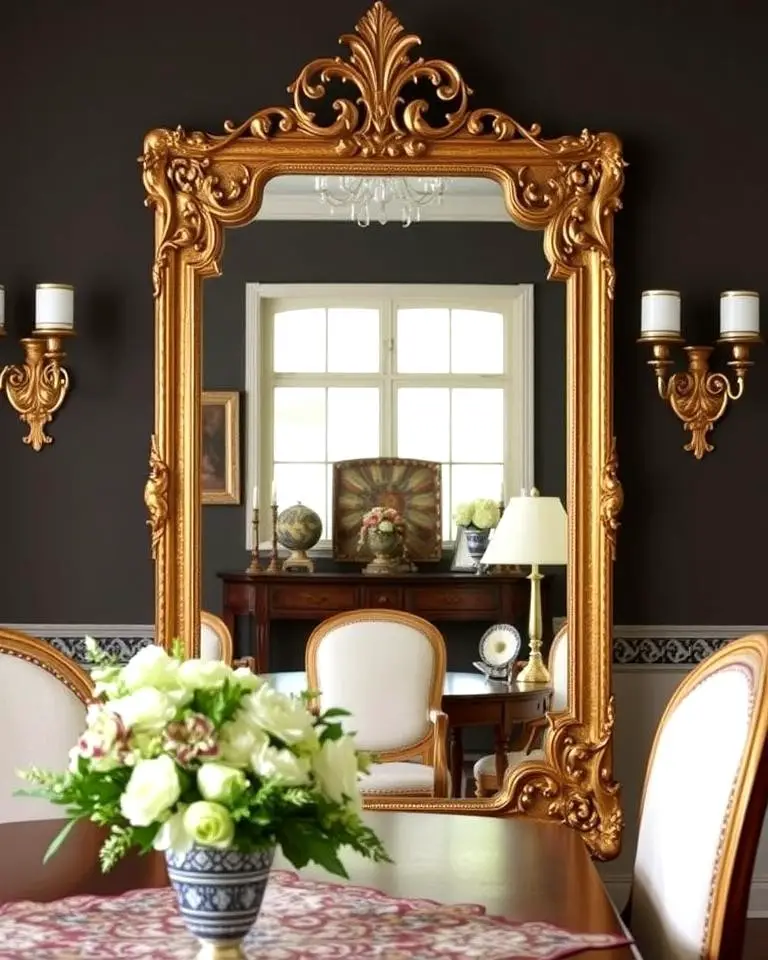 Ornate Mirrors for Added Depth