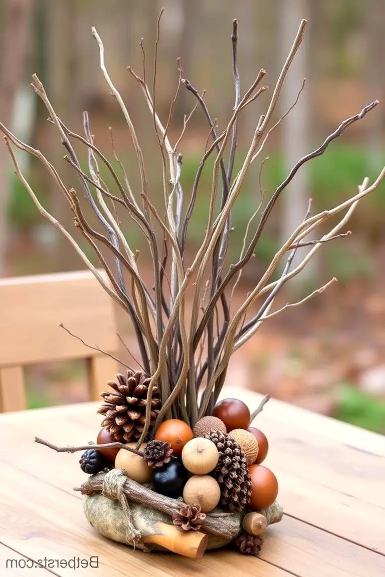 Natural Woodland Centerpieces