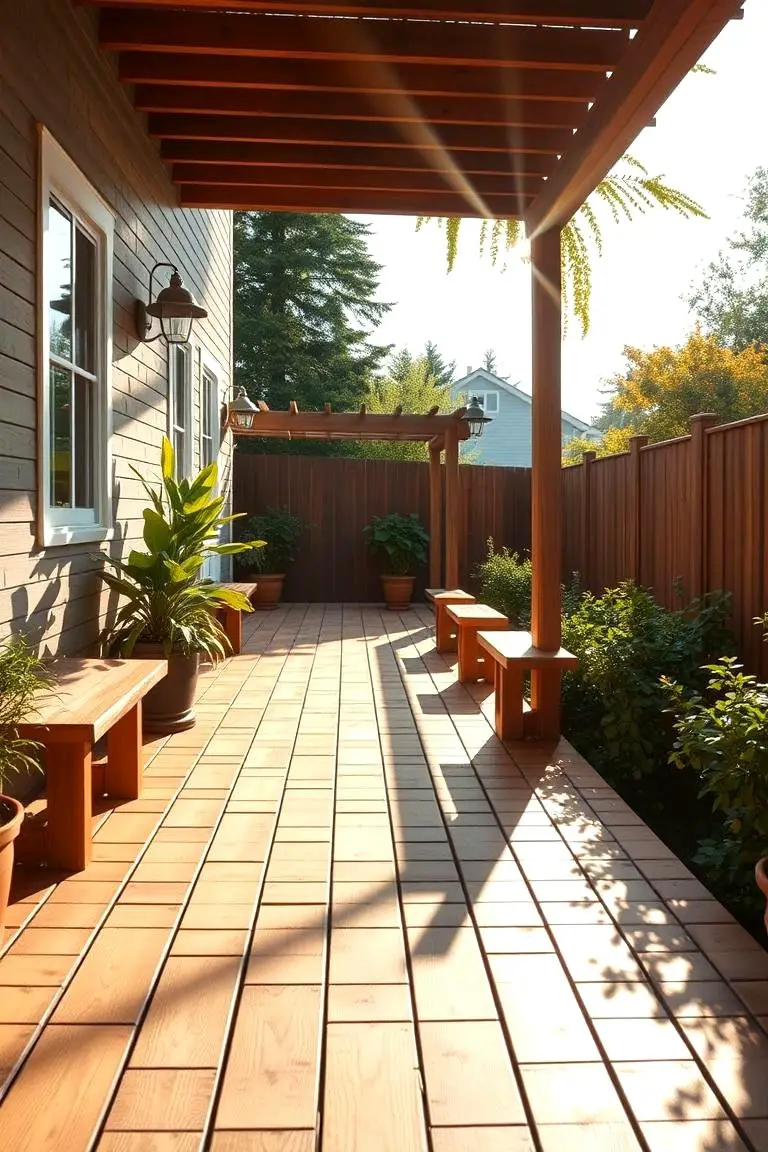 Sunlit Patio Walkway