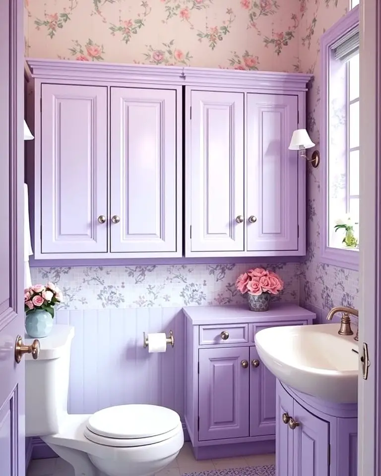 Enchanting Lavender Cabinets