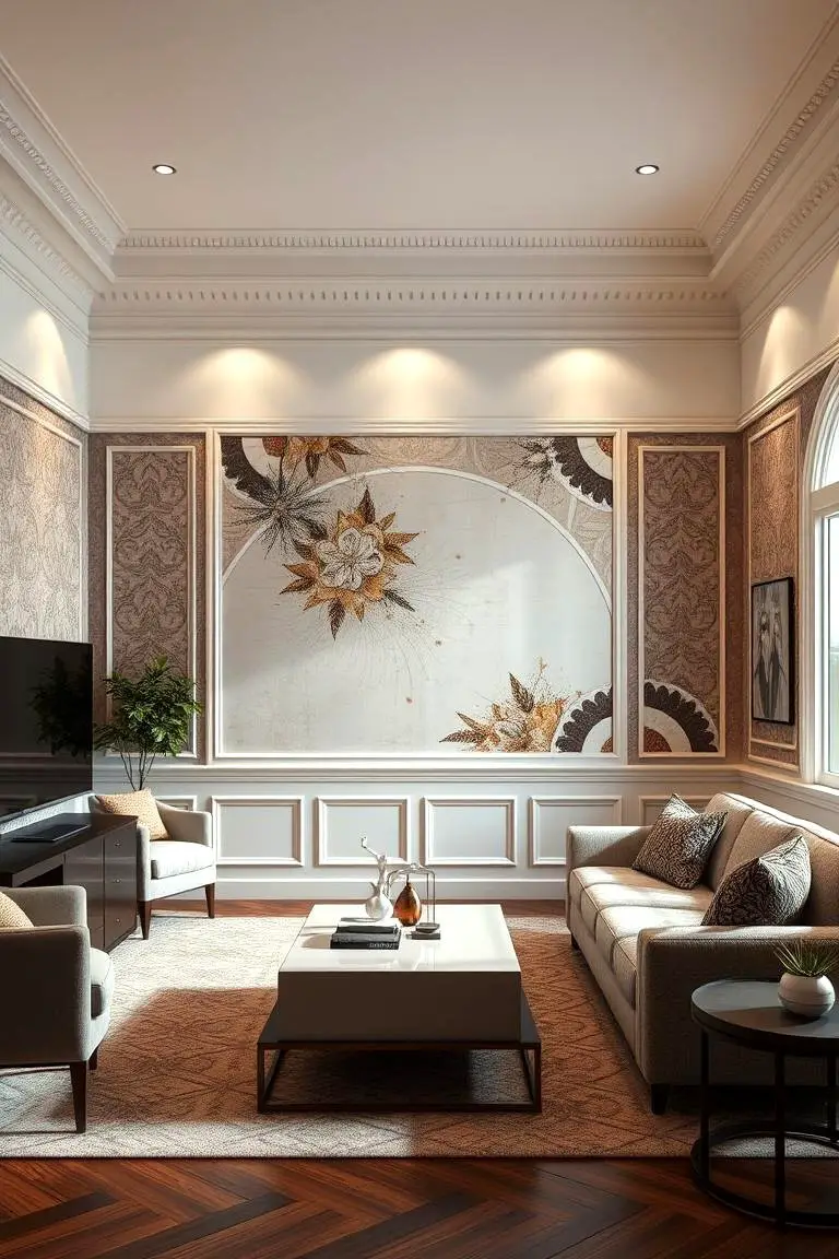 Patterned Wainscoting