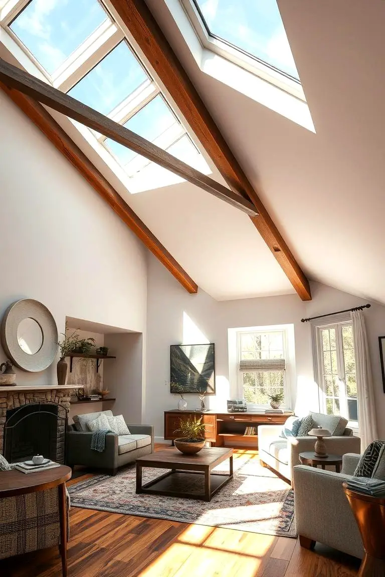 Vaulted Ceilings with Skylights