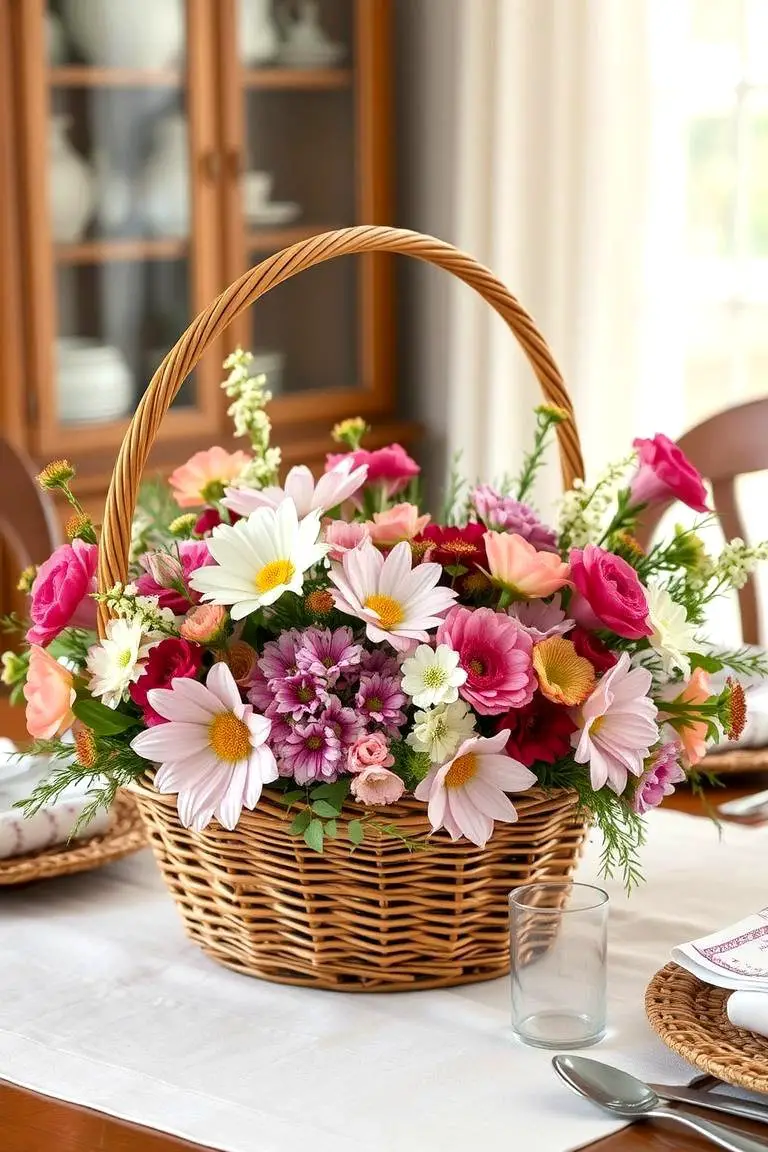 Classic Floral Basket