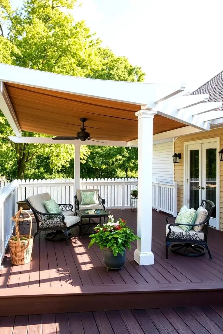 Covered Shade and Style Deck