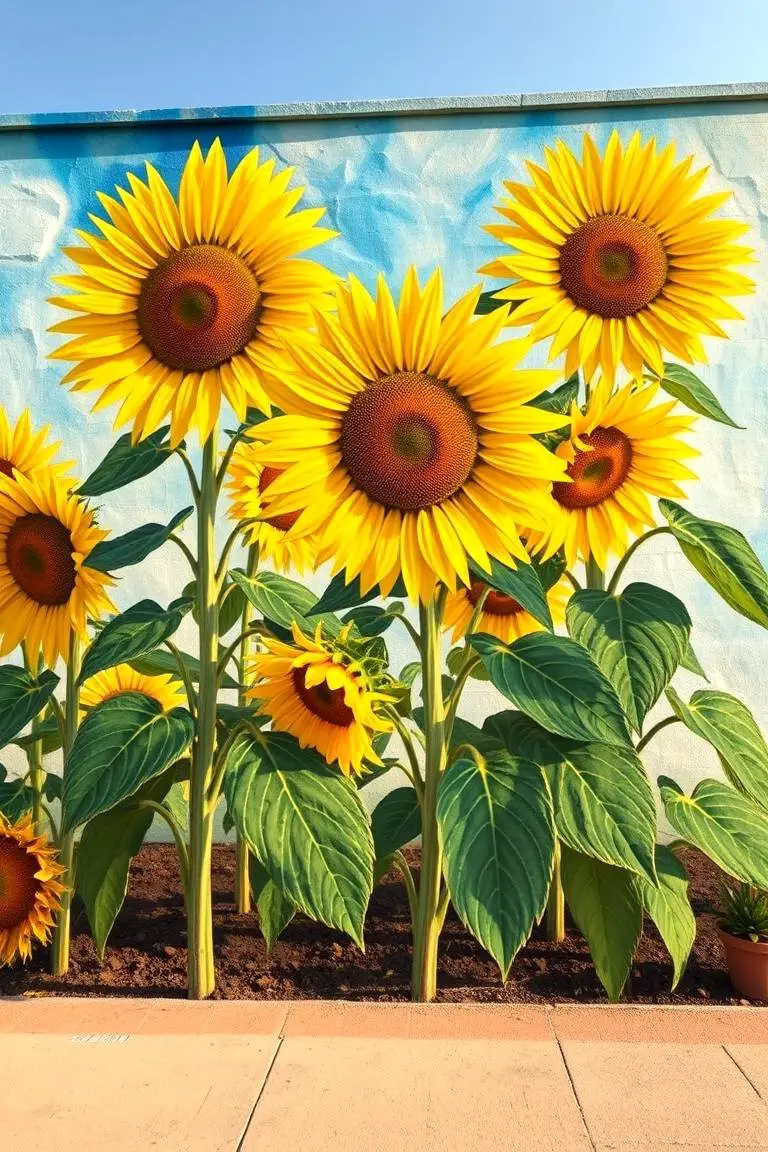 Sunflower Serenade Mural