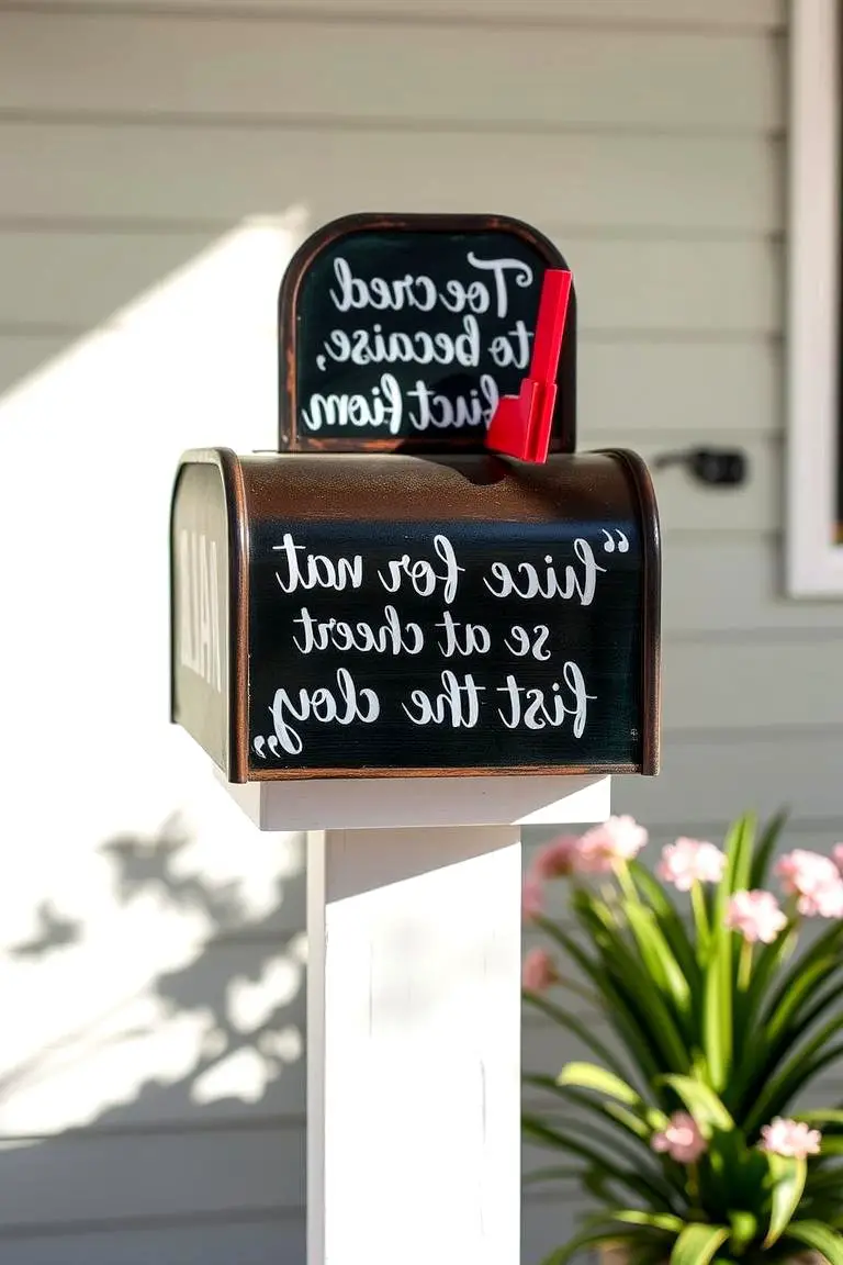 Customized Quote Mailbox Decor