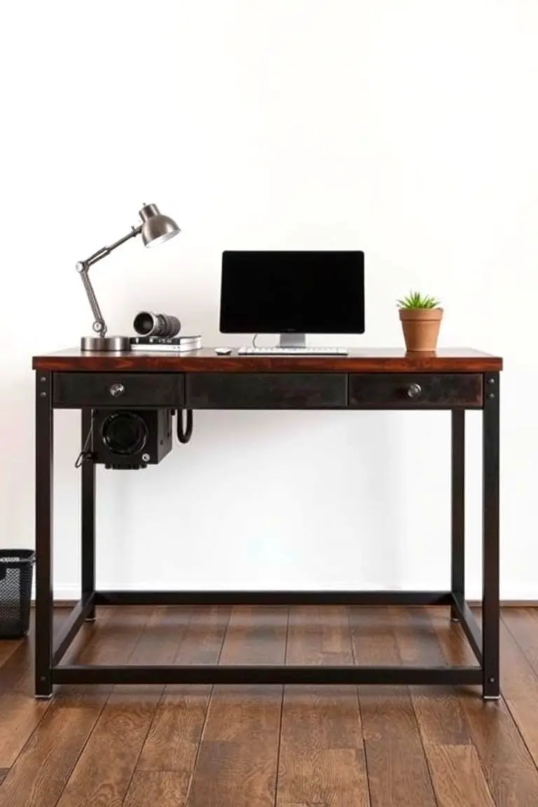 Industrial Metal Desk