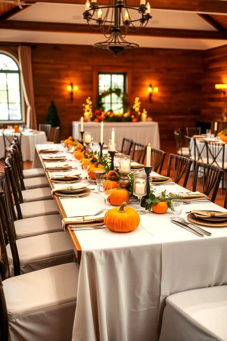 Rustic Pumpkin Centerpieces
