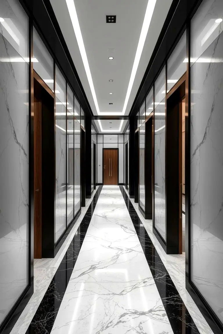 Luxurious Contrasting Materials