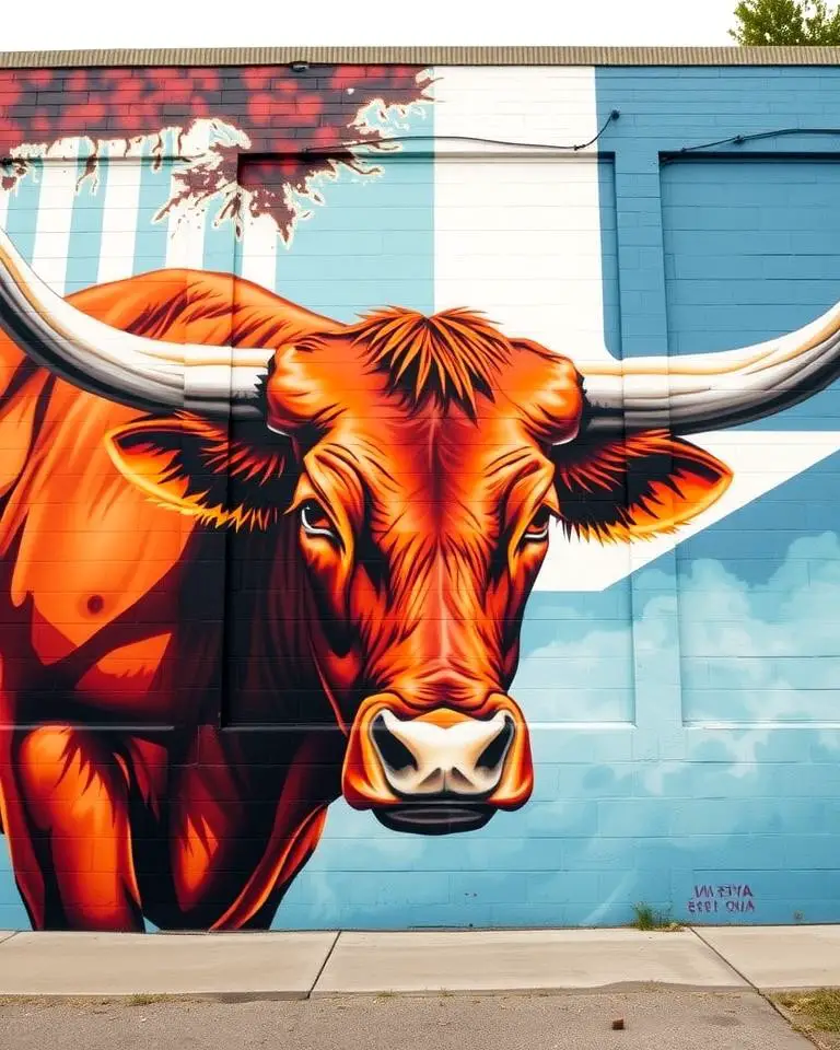 The Longhorn Mural, Austin