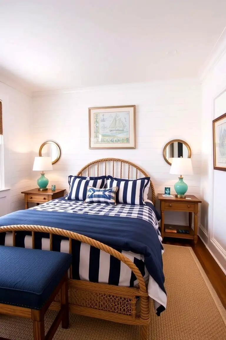 Nautical-Themed Guest Room