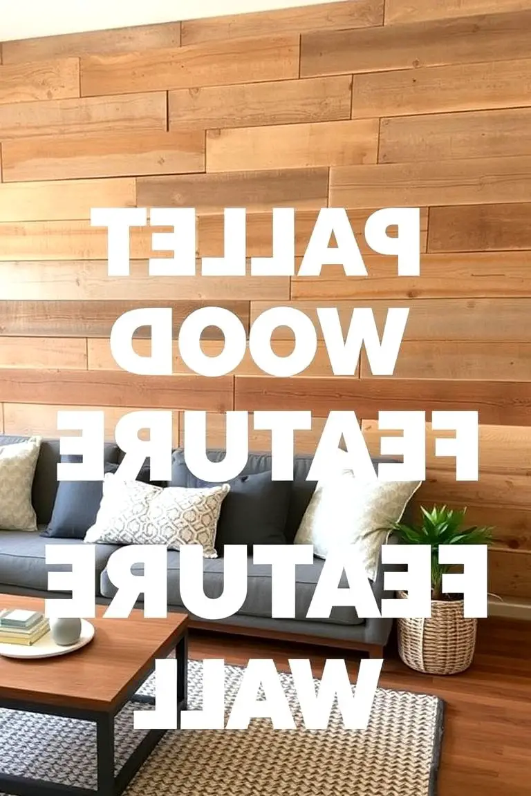 Pallet Wood Feature Wall
