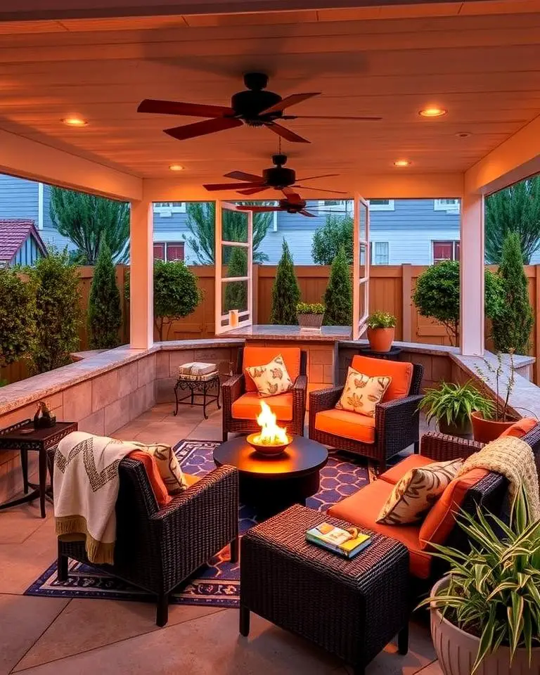 Infrared-Heated Comfort Zone