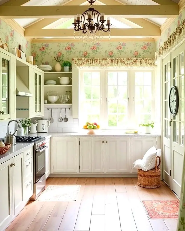 Cottage-Style Sunroom Kitchen