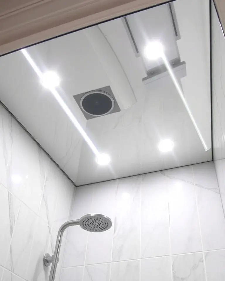 Mirror Ceiling with Integrated Lights