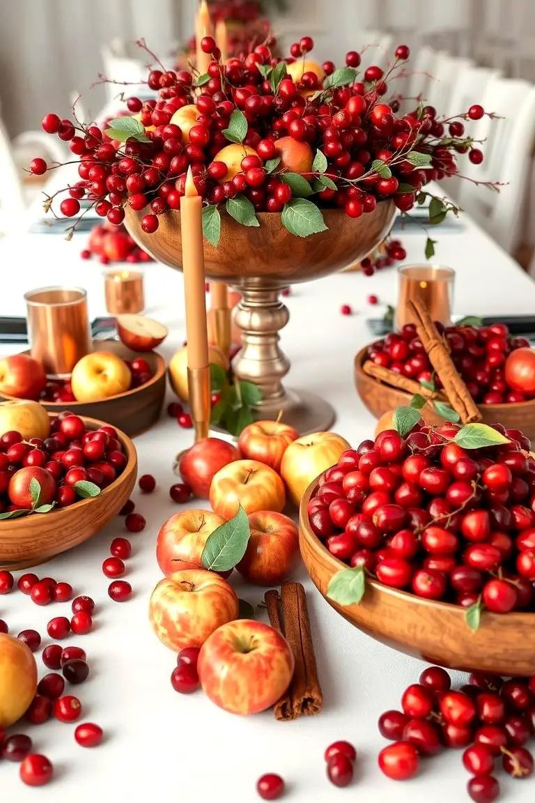Cranberry and Apple Displays