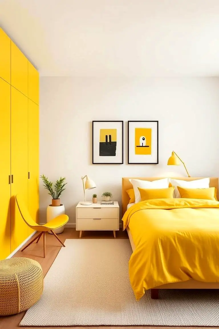 Yellow-Chic Minimalist Setup