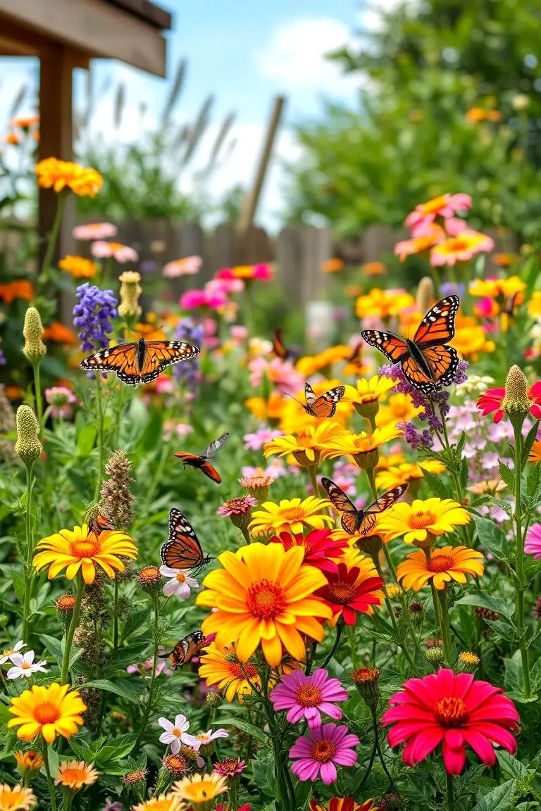 Colorful Butterfly Garden