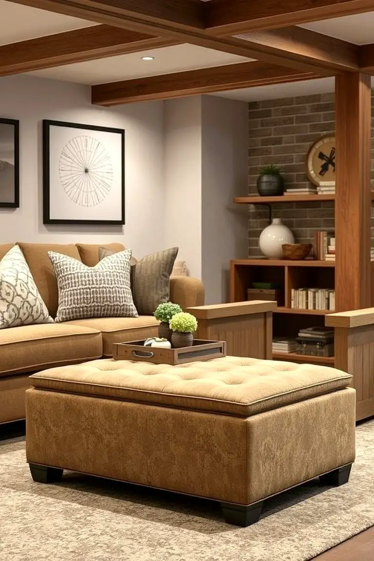 Rustic Storage Ottoman
