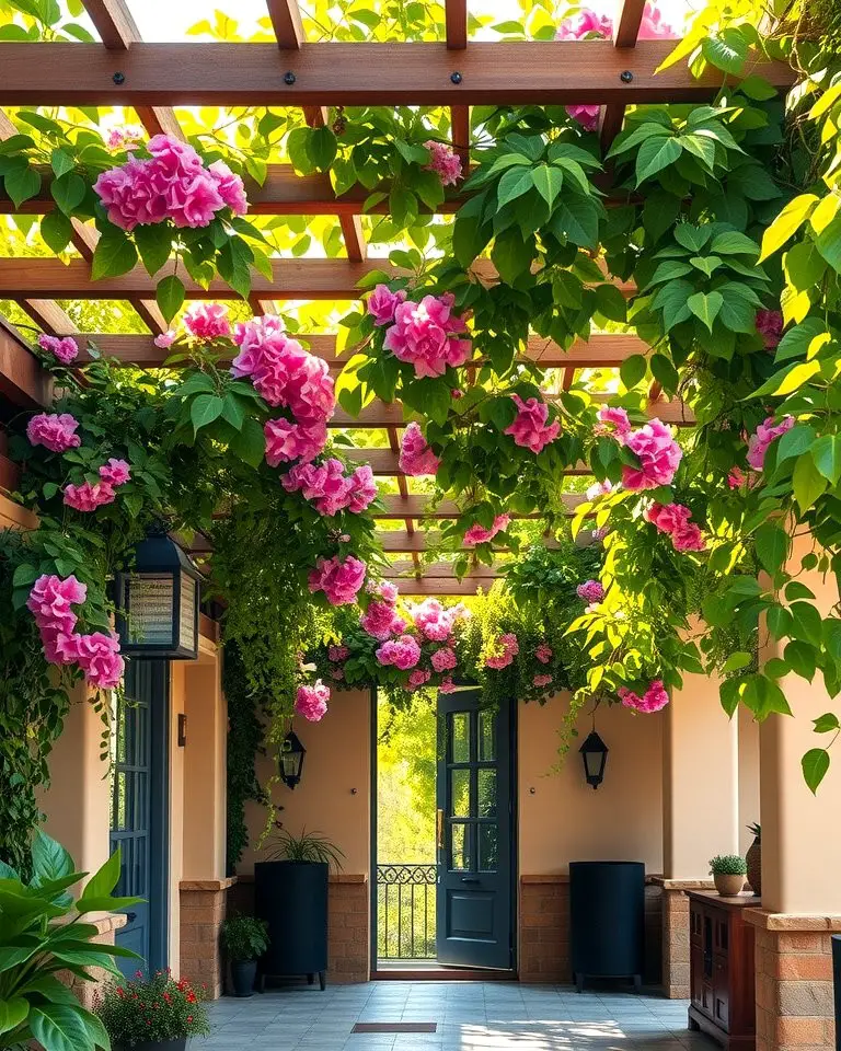 Pergolas with Climbing Vines