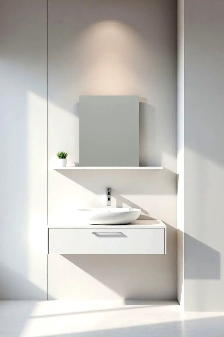 Minimalist Wall-Mounted Vanity