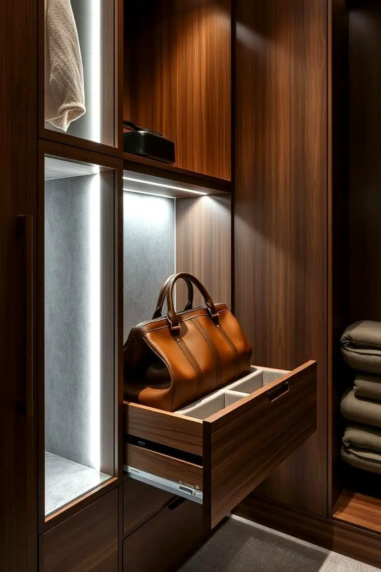 Hidden Purse Storage Drawer