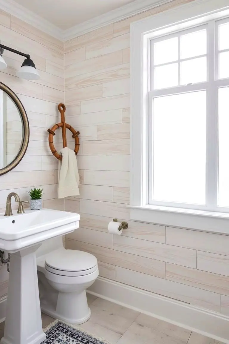 Coastal Shiplap Accent Wall
