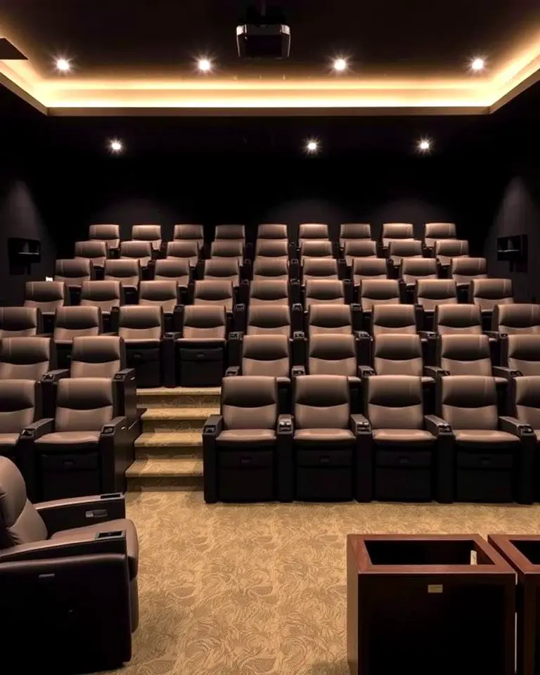 Tiered Seating for a Cinematic Feel