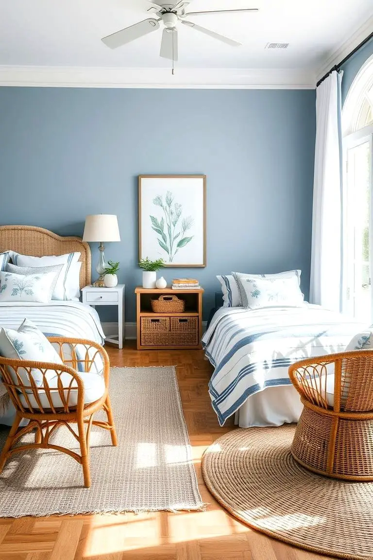 Soothing Blue and White Harmony
