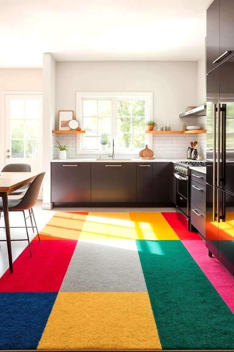 Color Blocking Rug