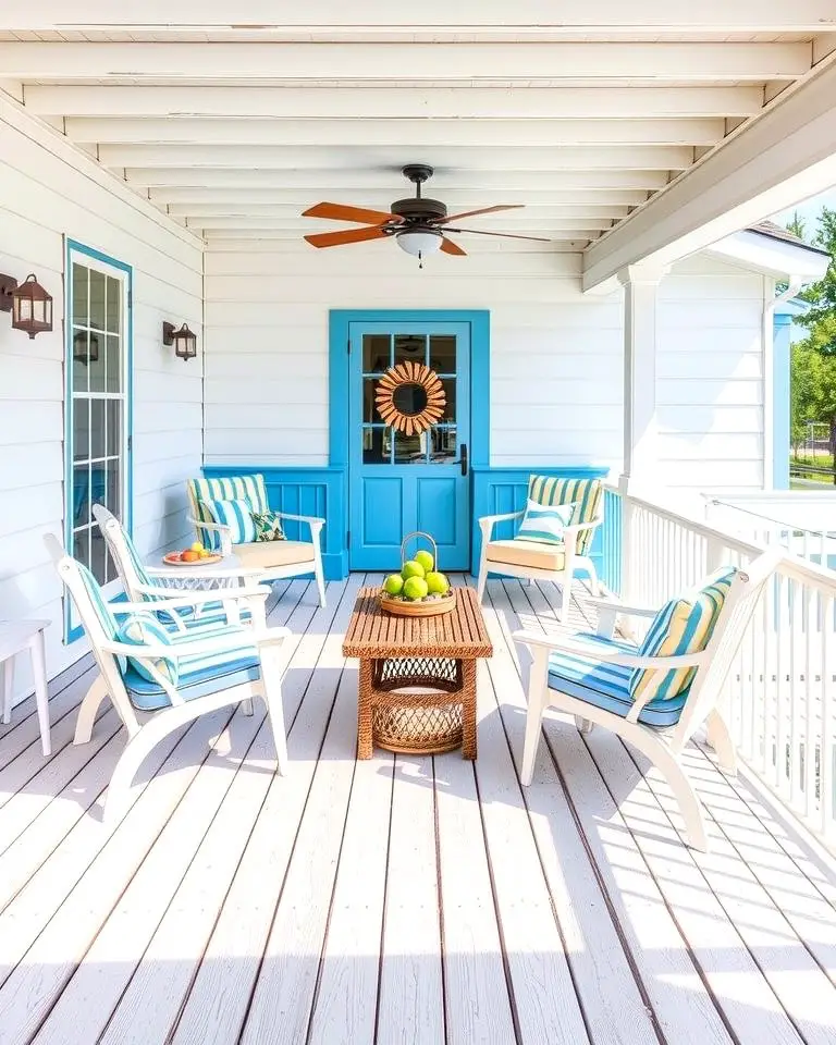 Coastal-Inspired White Deck